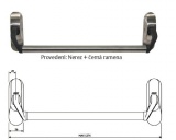 ABLOY PBE 011 + PZ  brushed nickel/ нажимная штанга для дверей аварийного выхода от производителя Аблой
