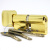 CY 333 N  bright brass/ цилиндр ключ+поворотная кнопка (закаленная сталь) от компании Аблой за 31 060 руб.