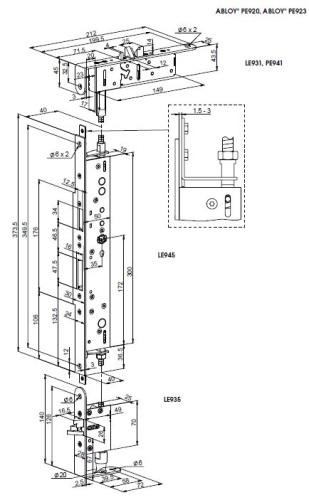 ABLOY PE 923 (PE941+LE935+LE945 )  / доп.устройство для экстренного и запасного выходов от компании Аблой за 101 088 руб.